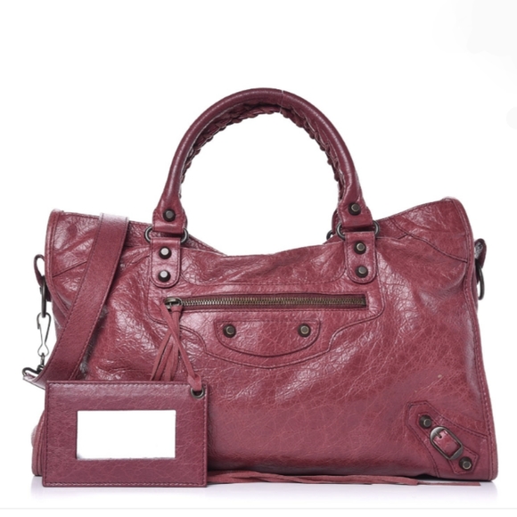 Balenciaga Handbags - Balenciaga Agneau Classic City Moto Bag